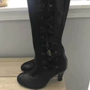 Marc Jacobs lace up leather boots